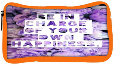 

Snoogg Eco Friendly Canvas In Charge Of Happiness Student Pen Pencil Case Coin Purse Pouch Cosmetic Makeup Bag (ORANGE) Pouch(Multicolor)