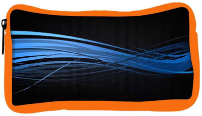 

Snoogg Eco Friendly Canvas Abstract Blue Design Designer Student Pen Pencil Case Coin Purse Pouch Cosmetic Makeup Bag (ORANGE) Pouch(Multicolor)
