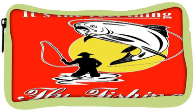 

Snoogg Eco Friendly Canvas Fly Fisherman Catching Trout With Fly Reel Student Pen Pencil Case Coin Purse Pouch Cosmetic Makeup Bag (GREEN) Pouch(Multicolor)
