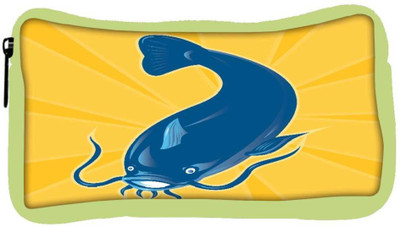 

Snoogg Eco Friendly Canvas Angry Catfish Swimming Down Student Pen Pencil Case Coin Purse Pouch Cosmetic Makeup Bag (GREEN) Pouch(Multicolor)