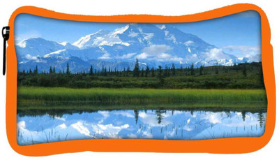 

Snoogg Eco Friendly Canvas White Mountain Designer Student Pen Pencil Case Coin Purse Pouch Cosmetic Makeup Bag (ORANGE) Pouch(Multicolor)