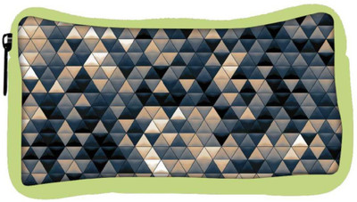 

Snoogg Eco Friendly Canvas Small Triangle Pattern Design Designer Student Pen Pencil Case Coin Purse Pouch Cosmetic Makeup Bag (GREEN) Pouch(Multicolor)