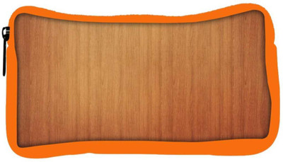 

Snoogg Eco Friendly Canvas Plain Wood Laminate Designer Student Pen Pencil Case Coin Purse Pouch Cosmetic Makeup Bag (ORANGE) Pouch(Multicolor)