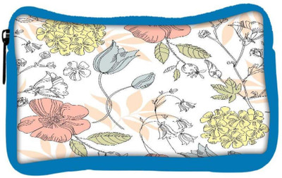 

Snoogg Eco Friendly Canvas Seamless Vintage Flower Pattern Student Pen Pencil Case Coin Purse Pouch Cosmetic Makeup Bag (BLUE) Pouch(Multicolor)