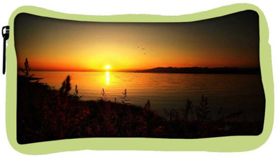 

Snoogg Eco Friendly Canvas Sun Rising Designer Student Pen Pencil Case Coin Purse Pouch Cosmetic Makeup Bag (GREEN) Pouch(Multicolor)