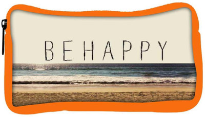 

Snoogg Eco Friendly Canvas Be Happy Student Pen Pencil Case Coin Purse Pouch Cosmetic Makeup Bag (ORANGE) Pouch(Multicolor)
