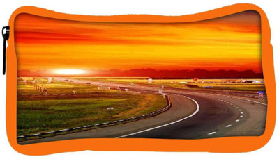 

Snoogg Eco Friendly Canvas The Way To Sunset Student Pen Pencil Case Coin Purse Pouch Cosmetic Makeup Bag (ORANGE) Pouch(Multicolor)