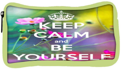 

Snoogg Eco Friendly Canvas Keep Calm And Be Yourself Student Pen Pencil Case Coin Purse Pouch Cosmetic Makeup Bag (GREEN) Pouch(Multicolor)