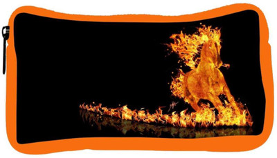 

Snoogg Eco Friendly Canvas Fire Horse Designer Student Pen Pencil Case Coin Purse Pouch Cosmetic Makeup Bag (ORANGE) Pouch(Multicolor)