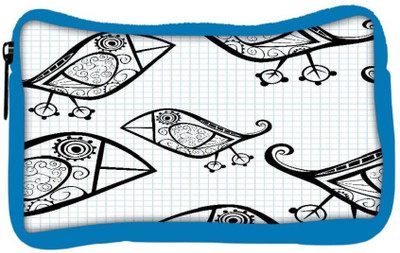 

Snoogg Eco Friendly Canvas White Bird Designer Student Pen Pencil Case Coin Purse Pouch Cosmetic Makeup Bag (BLUE) Pouch(Multicolor)