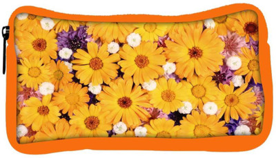 

Snoogg Eco Friendly Canvas Sunflower Designer Student Pen Pencil Case Coin Purse Pouch Cosmetic Makeup Bag (ORANGE) Pouch(Multicolor)