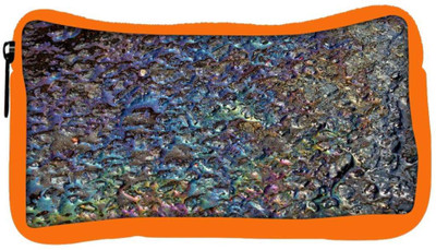 

Snoogg Eco Friendly Canvas Chemical Colored Metal Student Pen Pencil Case Coin Purse Pouch Cosmetic Makeup Bag (ORANGE) Pouch(Multicolor)