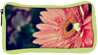 

Snoogg Eco Friendly Canvas Pink Gerbera Flower Designer Student Pen Pencil Case Coin Purse Pouch Cosmetic Makeup Bag (GREEN) Pouch(Multicolor)