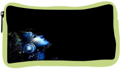 

Snoogg Eco Friendly Canvas Music Listener Designer Student Pen Pencil Case Coin Purse Pouch Cosmetic Makeup Bag (GREEN) Pouch(Multicolor)