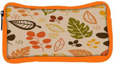 

Snoogg Eco Friendly Canvas Colorful Leaves Designer Student Pen Pencil Case Coin Purse Pouch Cosmetic Makeup Bag (ORANGE) Pouch(Multicolor)