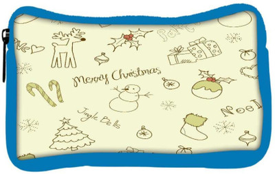 

Snoogg Eco Friendly Canvas Merry Christmas Green Pattern Designer Student Pen Pencil Case Coin Purse Pouch Cosmetic Makeup Bag (BLUE) Pouch(Multicolor)