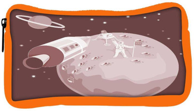 

Snoogg Eco Friendly Canvas Astronaut Landing On Moon Retro Student Pen Pencil Case Coin Purse Pouch Cosmetic Makeup Bag (ORANGE) Pouch(Multicolor)