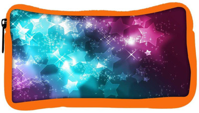 

Snoogg Eco Friendly Canvas Shiney Stars Designer Student Pen Pencil Case Coin Purse Pouch Cosmetic Makeup Bag (ORANGE) Pouch(Multicolor)