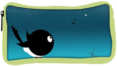 

Snoogg Eco Friendly Canvas Sparrow In The Night Designer Student Pen Pencil Case Coin Purse Pouch Cosmetic Makeup Bag (GREEN) Pouch(Multicolor)