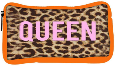 

Snoogg Eco Friendly Canvas Queen Leopard Print Student Pen Pencil Case Coin Purse Pouch Cosmetic Makeup Bag (ORANGE) Pouch(Multicolor)