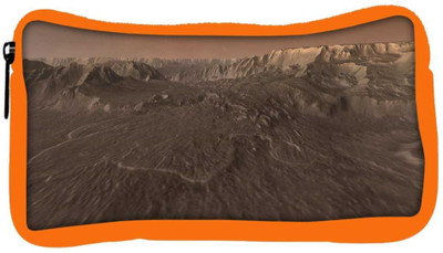 

Snoogg Eco Friendly Canvas Moon Space Designer Student Pen Pencil Case Coin Purse Pouch Cosmetic Makeup Bag (ORANGE) Pouch(Multicolor)