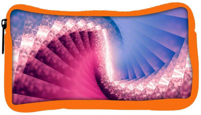 

Snoogg Eco Friendly Canvas Glowing Spiral Abstract Designer Student Pen Pencil Case Coin Purse Pouch Cosmetic Makeup Bag (ORANGE) Pouch(Multicolor)