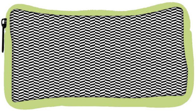 

Snoogg Eco Friendly Canvas Black And White Strips 1 Designer Student Pen Pencil Case Coin Purse Pouch Cosmetic Makeup Bag (GREEN) Pouch(Multicolor)