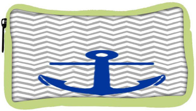 

Snoogg Eco Friendly Canvas Anchor Wave Student Pen Pencil Case Coin Purse Pouch Cosmetic Makeup Bag (GREEN) Pouch(Multicolor)