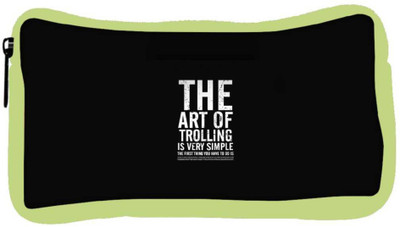 

Snoogg Eco Friendly Canvas The Art Of Trolling Designer Student Pen Pencil Case Coin Purse Pouch Cosmetic Makeup Bag (GREEN) Pouch(Multicolor)