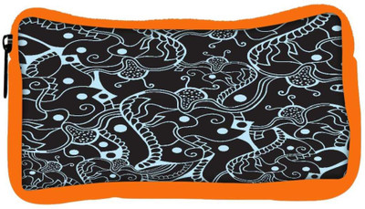 

Snoogg Eco Friendly Canvas Abstract Black Pattern Design Designer Student Pen Pencil Case Coin Purse Pouch Cosmetic Makeup Bag (ORANGE) Pouch(Multicolor)