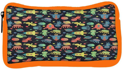 

Snoogg Eco Friendly Canvas Alien Gone Crazy Student Pen Pencil Case Coin Purse Pouch Cosmetic Makeup Bag (ORANGE) Pouch(Multicolor)