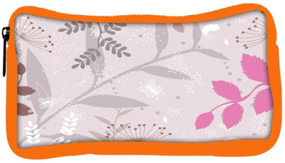 

Snoogg Eco Friendly Canvas Light Color Pattern Designer Student Pen Pencil Case Coin Purse Pouch Cosmetic Makeup Bag (ORANGE) Pouch(Multicolor)