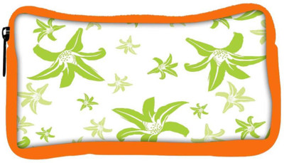 

Snoogg Eco Friendly Canvas Green Petals Designer Student Pen Pencil Case Coin Purse Pouch Cosmetic Makeup Bag (ORANGE) Pouch(Multicolor)