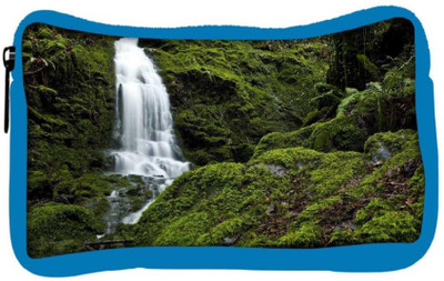 

Snoogg Eco Friendly Canvas Big Waterfall Designer Student Pen Pencil Case Coin Purse Pouch Cosmetic Makeup Bag (BLUE) Pouch(Multicolor)