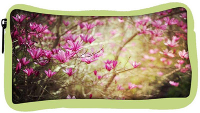 

Snoogg Eco Friendly Canvas Small Flowers Designer Student Pen Pencil Case Coin Purse Pouch Cosmetic Makeup Bag (GREEN) Pouch(Multicolor)