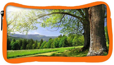 

Snoogg Eco Friendly Canvas Abstract Nature Designer Student Pen Pencil Case Coin Purse Pouch Cosmetic Makeup Bag (ORANGE) Pouch(Multicolor)