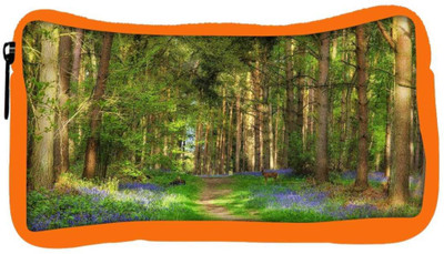 

Snoogg Eco Friendly Canvas Abstract Purple Flower Designer Student Pen Pencil Case Coin Purse Pouch Cosmetic Makeup Bag (ORANGE) Pouch(Multicolor)