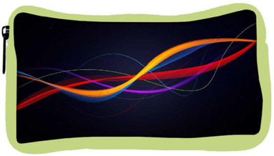 

Snoogg Eco Friendly Canvas Colorful Pattern Design Designer Student Pen Pencil Case Coin Purse Pouch Cosmetic Makeup Bag (GREEN) Pouch(Multicolor)
