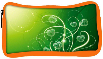 

Snoogg Eco Friendly Canvas Green Leaves Designer Student Pen Pencil Case Coin Purse Pouch Cosmetic Makeup Bag (ORANGE) Pouch(Multicolor)
