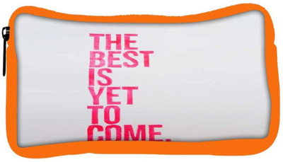 

Snoogg Eco Friendly Canvas The Best Is Yet To Come Student Pen Pencil Case Coin Purse Pouch Cosmetic Makeup Bag (ORANGE) Pouch(Multicolor)