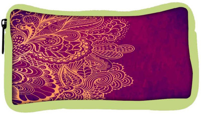 

Snoogg Eco Friendly Canvas Decorative Element Border Abstract Invitation Card Template Wave Design Student Pen Pencil Case Coin Purse Pouch Cosmetic Makeup Bag (GREEN) Pouch(Multicolor)