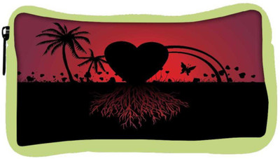 

Snoogg Eco Friendly Canvas Beach Scene And Love With Its Roots Student Pen Pencil Case Coin Purse Pouch Cosmetic Makeup Bag (GREEN) Pouch(Multicolor)