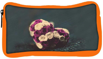

Snoogg Eco Friendly Canvas Flower Hearts Student Pen Pencil Case Coin Purse Pouch Cosmetic Makeup Bag (ORANGE) Pouch(Multicolor)