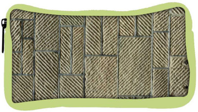 

Snoogg Eco Friendly Canvas Brick Lines Designer Student Pen Pencil Case Coin Purse Pouch Cosmetic Makeup Bag (GREEN) Pouch(Multicolor)