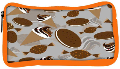 

Snoogg Eco Friendly Canvas Pattern White In Blue Designer Student Pen Pencil Case Coin Purse Pouch Cosmetic Makeup Bag (ORANGE) Pouch(Multicolor)