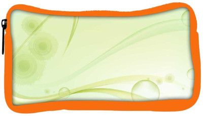 

Snoogg Eco Friendly Canvas Green Layered Design Designer Student Pen Pencil Case Coin Purse Pouch Cosmetic Makeup Bag (ORANGE) Pouch(Multicolor)