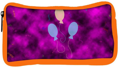 

Snoogg Eco Friendly Canvas Three Balloons Designer Student Pen Pencil Case Coin Purse Pouch Cosmetic Makeup Bag (ORANGE) Pouch(Multicolor)