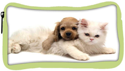 

Snoogg Eco Friendly Canvas Puppy With Persian Cat Designer Student Pen Pencil Case Coin Purse Pouch Cosmetic Makeup Bag (GREEN) Pouch(Multicolor)