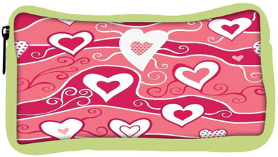 

Snoogg Eco Friendly Canvas White Heart Cream Pattern Designer Student Pen Pencil Case Coin Purse Pouch Cosmetic Makeup Bag (GREEN) Pouch(Multicolor)