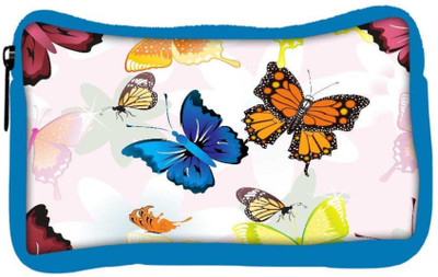 

Snoogg Eco Friendly Canvas Abstract Butterflies Pattern Design Designer Student Pen Pencil Case Coin Purse Pouch Cosmetic Makeup Bag (BLUE) Pouch(Multicolor)